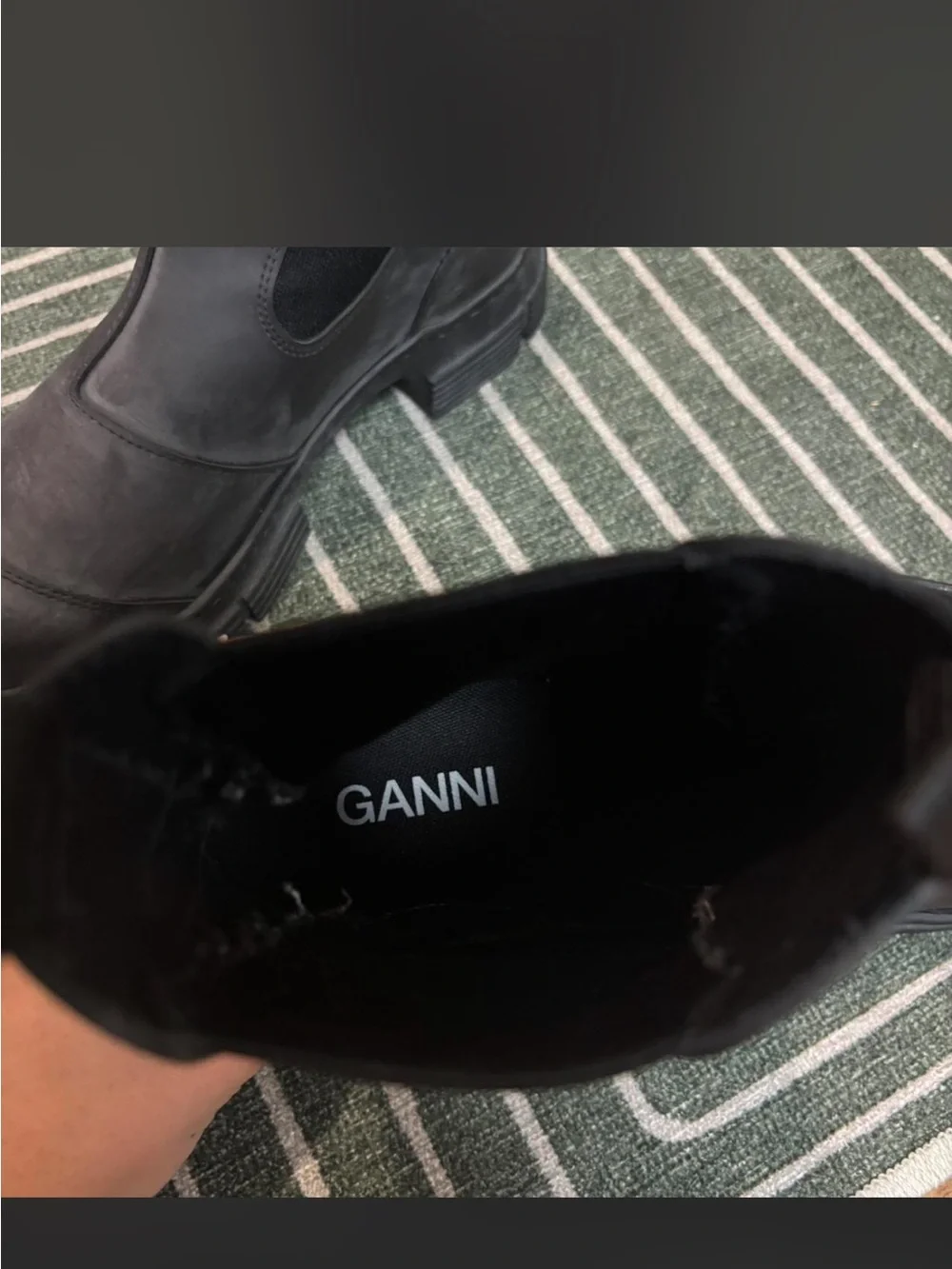 Ganni Black Men's Chelsea Rain Boots